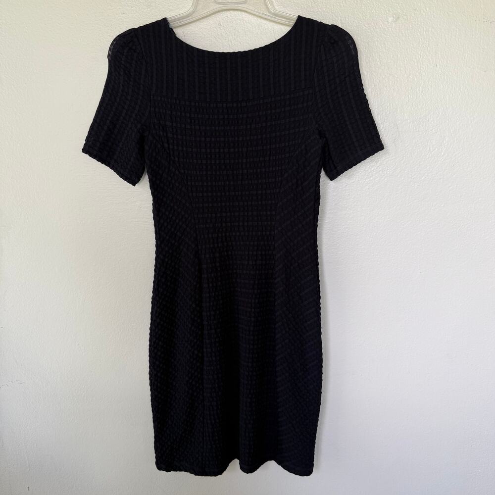 Maeve Anthropologie texture  sheath dress black size XS - Picture 6 of 9